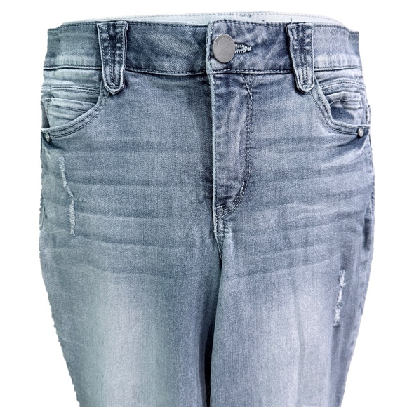 🔥 EUC Democracy “Ab”solution Crop Jeans — Light Wash — Sz 10 - Picture 5 of 6